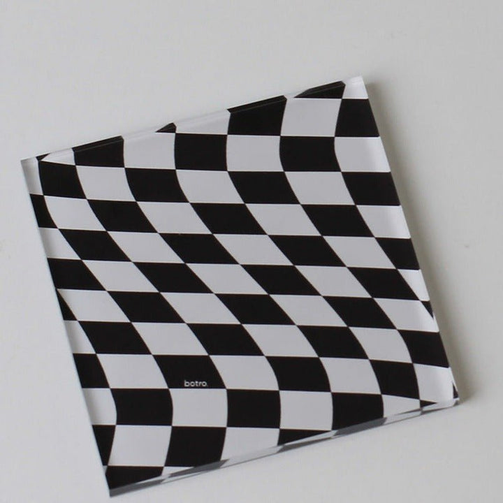 Checkerboard Fun Acrylic Coaster Collection -Coasters- Delicors