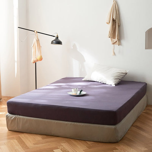 Classic Checkerboard Jersey Cotton Lightweight Bed Sheet -Bedding- Delicors