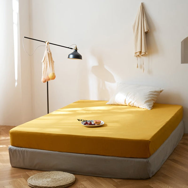 Classic Checkerboard Jersey Cotton Lightweight Bed Sheet -Bedding- Delicors