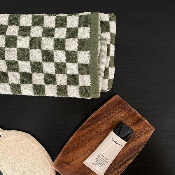 Classic Checkerboard Towel Collection -Towel- Delicors