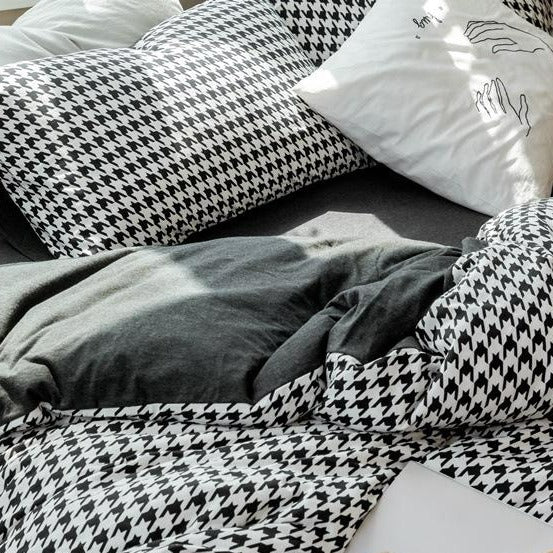 Classic Pied De Poule Bedding Collection -Bedding- Delicors