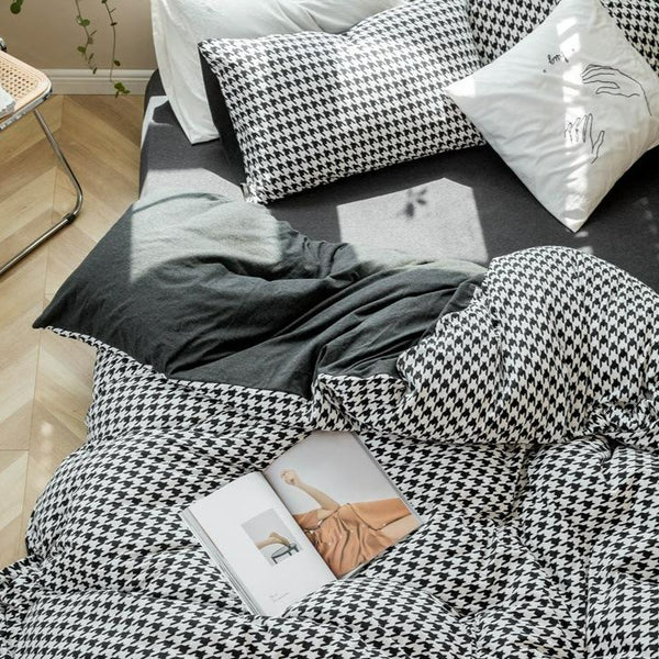 Classic Pied De Poule Bedding Collection -Bedding- Delicors