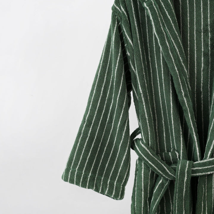 Coastal Striped Bathrobe Unisex Collection -Bathrobe- Delicors