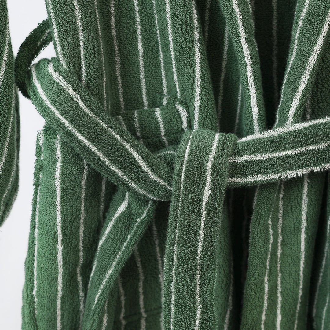 Coastal Striped Bathrobe Unisex Collection -Bathrobe- Delicors