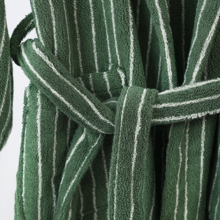 Coastal Striped Bathrobe Unisex Collection -Bathrobe- Delicors