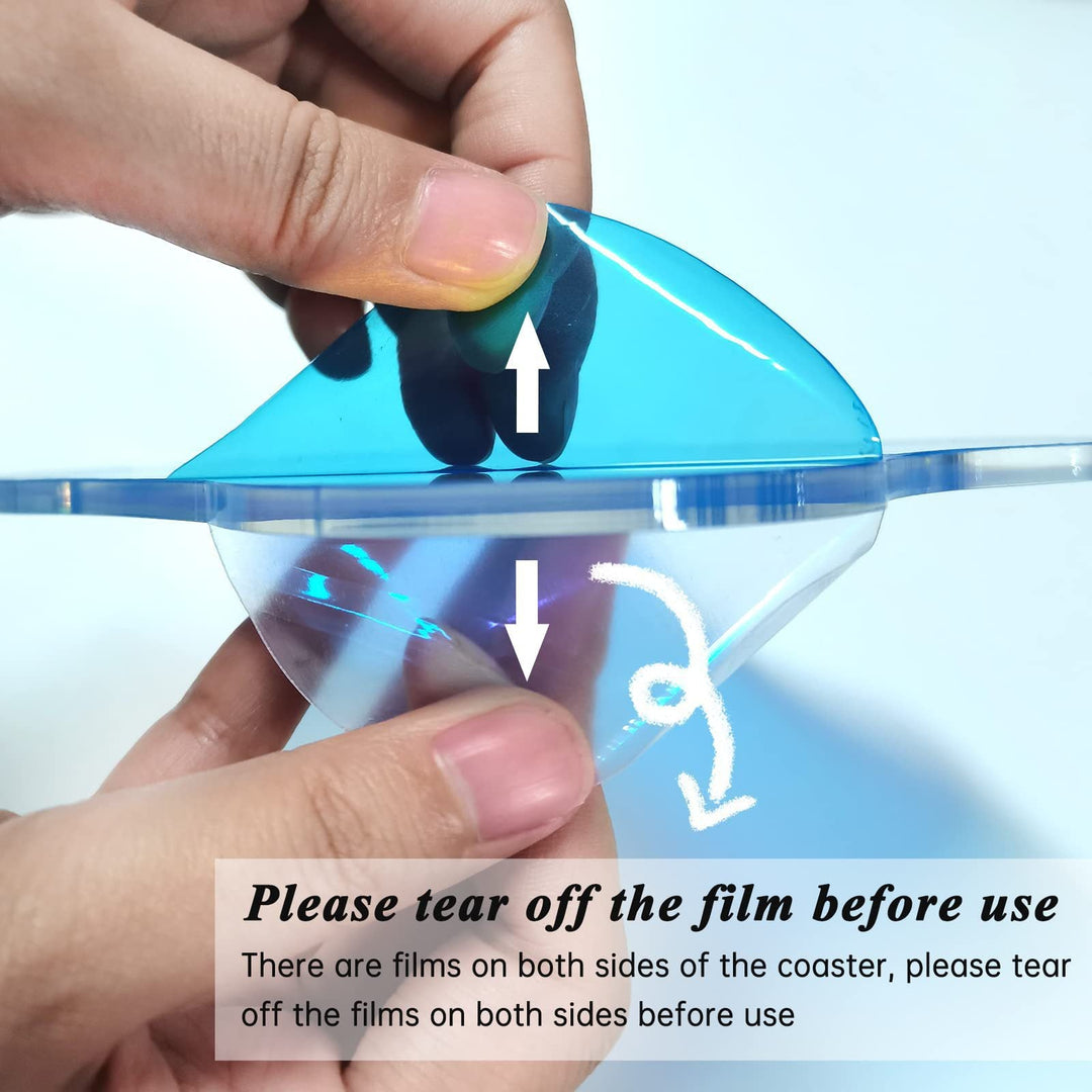 Colourful Prism Acrylic Coaster Collection -Coasters- Delicors