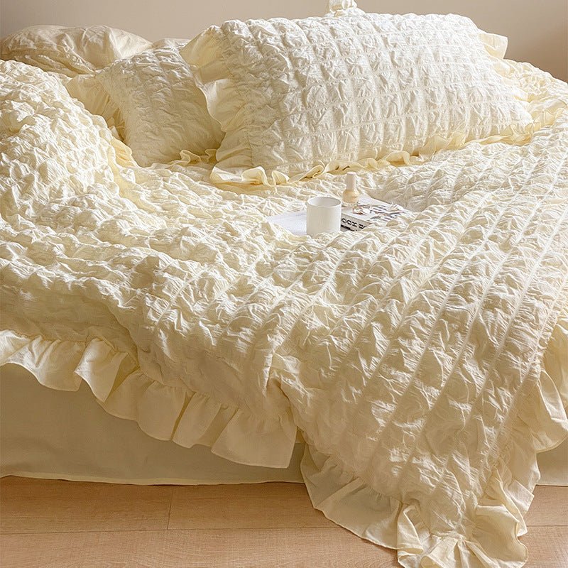 Cream Puff Quilt Cover Set -Bedding- Delicors