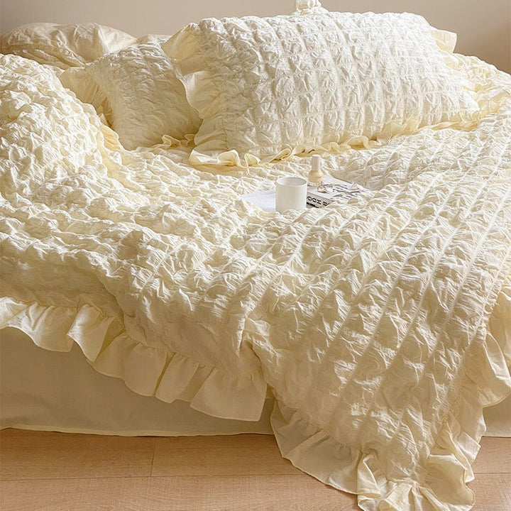 Cream Puff Quilt Cover Set -Bedding- Delicors