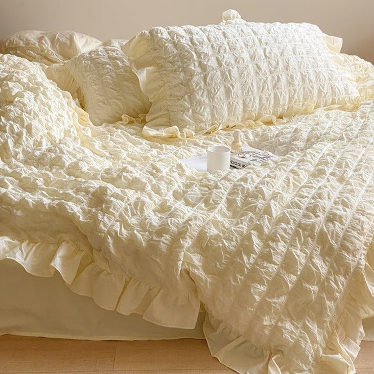 Cream Puff Quilt Cover Set -Bedding- Delicors