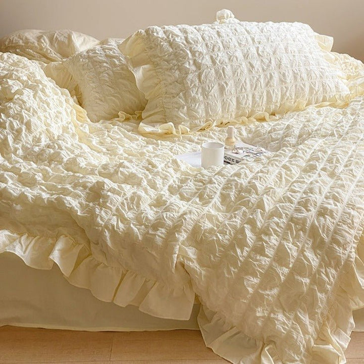 Cream Puff Quilt Cover Set -Bedding- Delicors