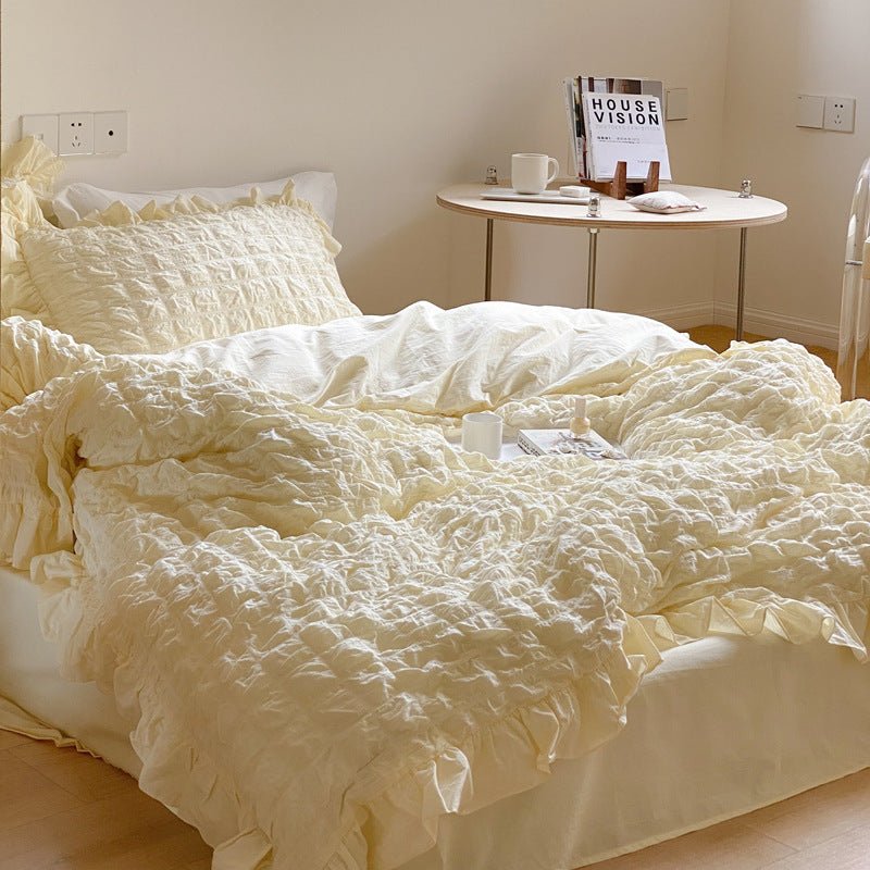 Cream Puff Quilt Cover Set -Bedding- Delicors