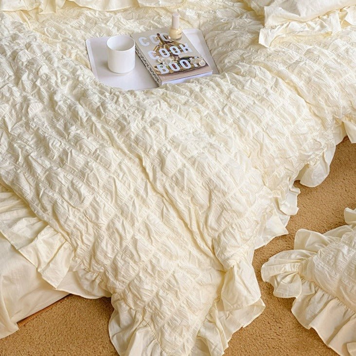 Cream Puff Quilt Cover Set -Bedding- Delicors
