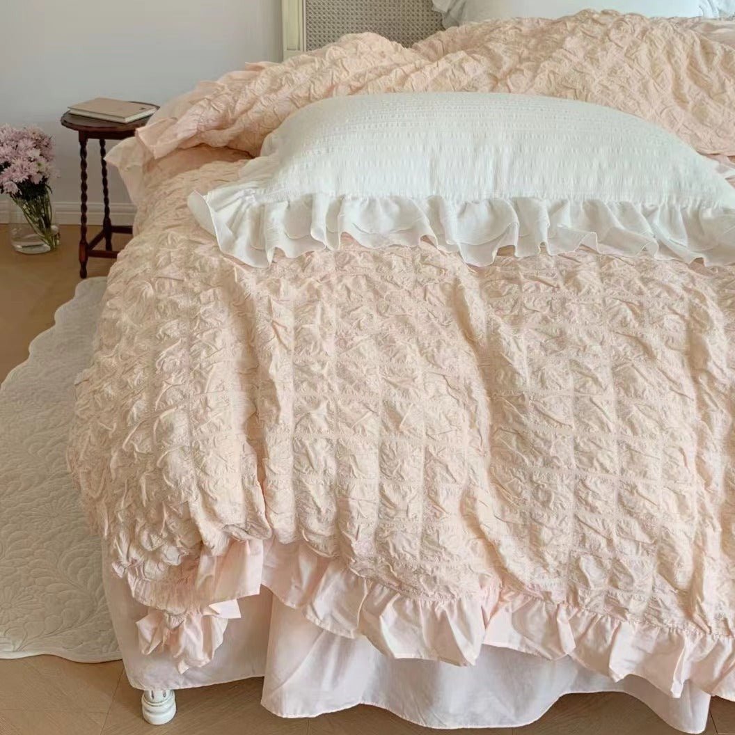 Cream Puff Quilt Cover Set -Bedding- Delicors