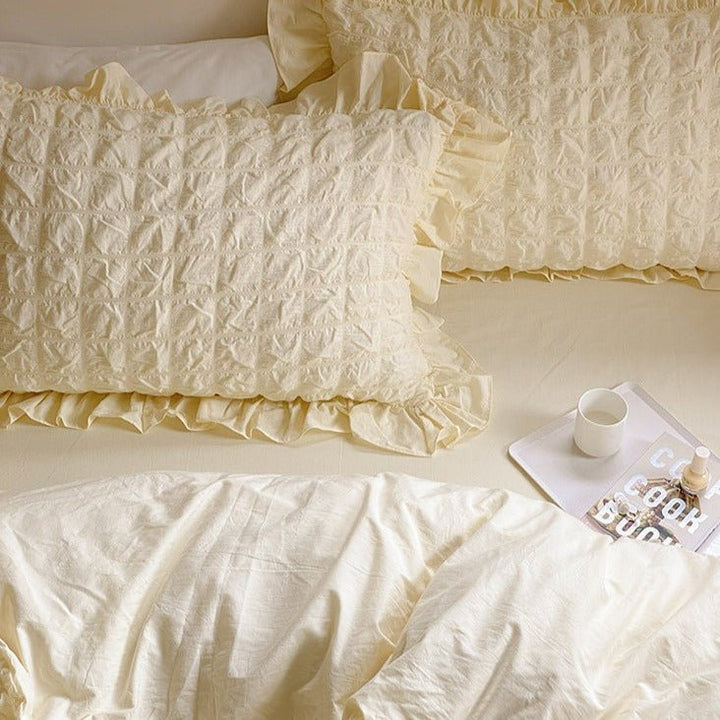 Cream Puff Quilt Cover Set -Bedding- Delicors
