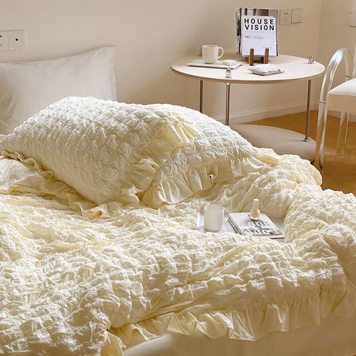 Cream Puff Quilt Cover Set -Bedding- Delicors