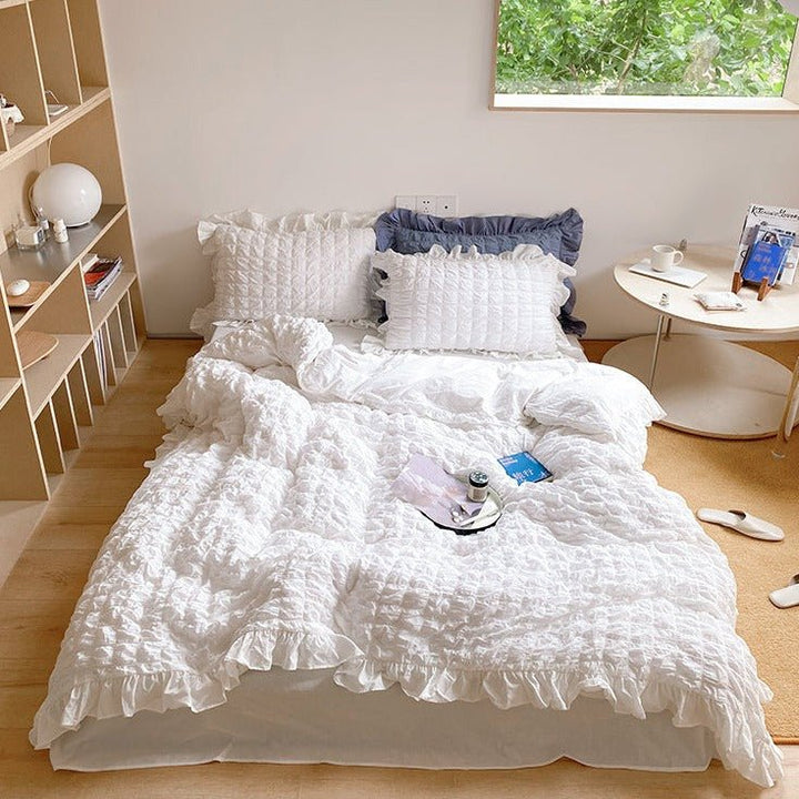 Cream Puff Quilt Cover Set -Bedding- Delicors