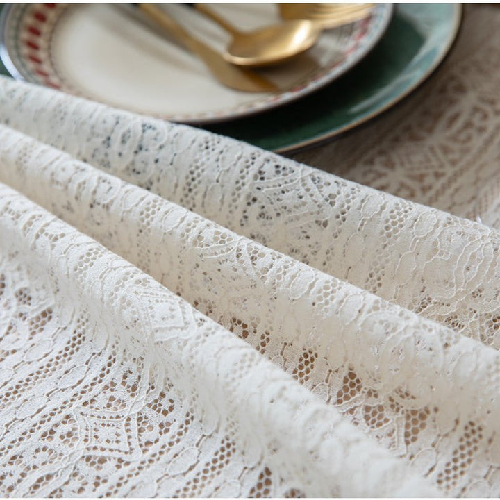 Dahlia Doily Floral Lace Table Cloth -Table Cloth- Delicors