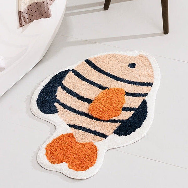 Fintastic Fishy Bath Mat -Bath Mats & Rugs- Delicors