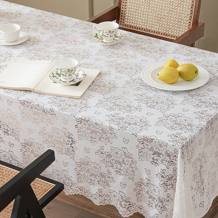 Flower Bouquet Lace Table Cloth -Table Cloth- Delicors