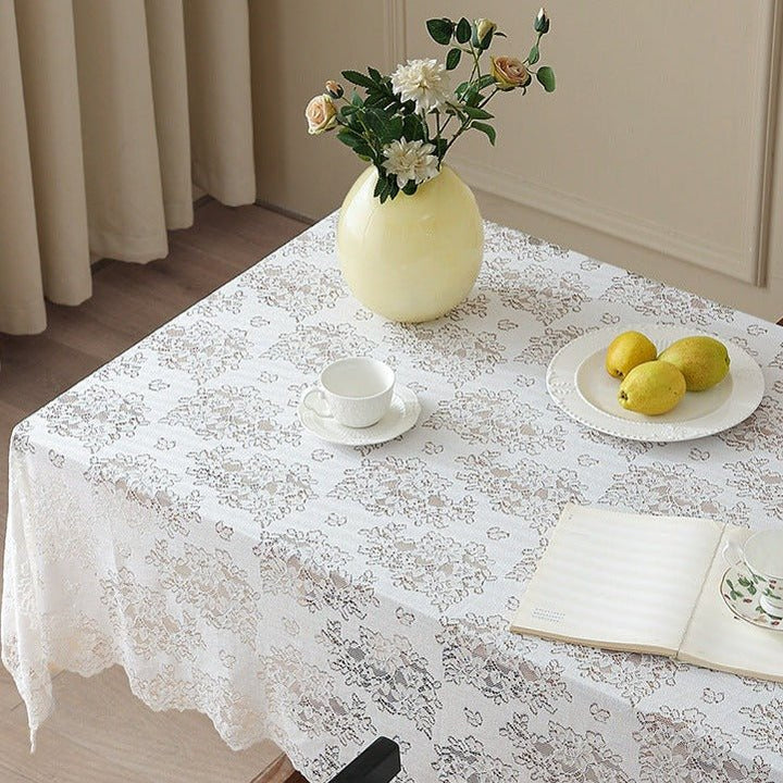 Flower Bouquet Lace Table Cloth -Table Cloth- Delicors