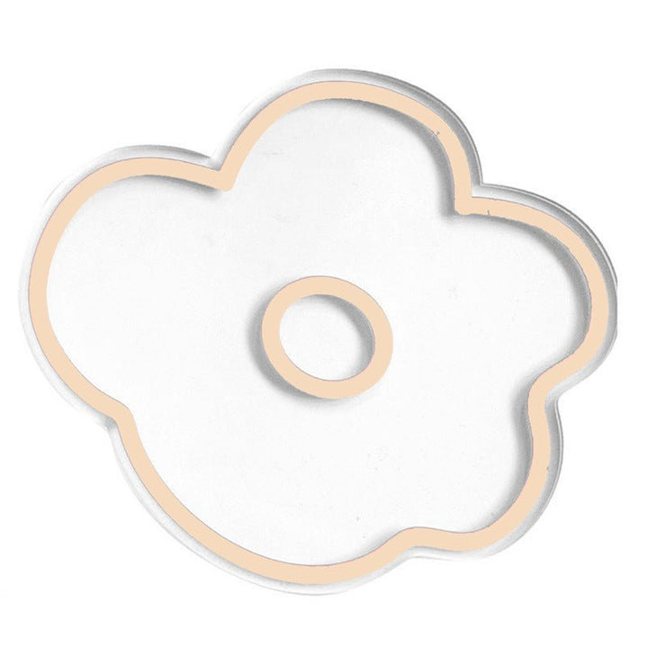 Flower Petal Transparent Acrylic Coasters Collection -- Delicors