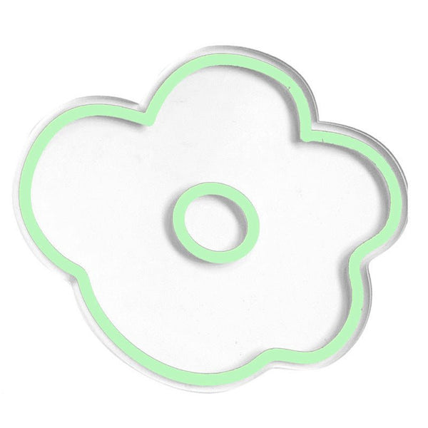 Flower Petal Transparent Acrylic Coasters Collection -- Delicors