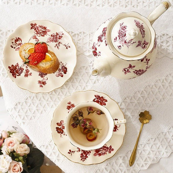 French Countryside Teacup & Pot Collection -Dinnerware- Delicors