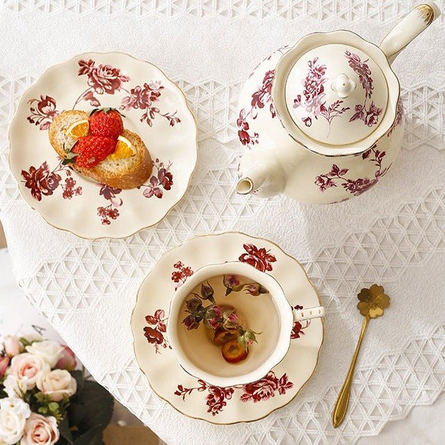 French Countryside Teacup & Pot Collection -Dinnerware- Delicors
