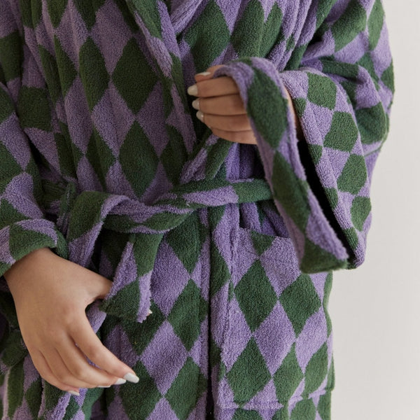 Funky Diamond Bathrobe -Bathrobe- Delicors