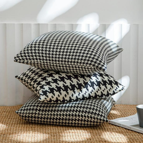 Houndstooth Cushion Cover -Cushion- Delicors
