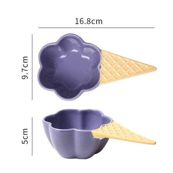 Ice Cream Cone Bowl Collection -Dinnerware- Delicors