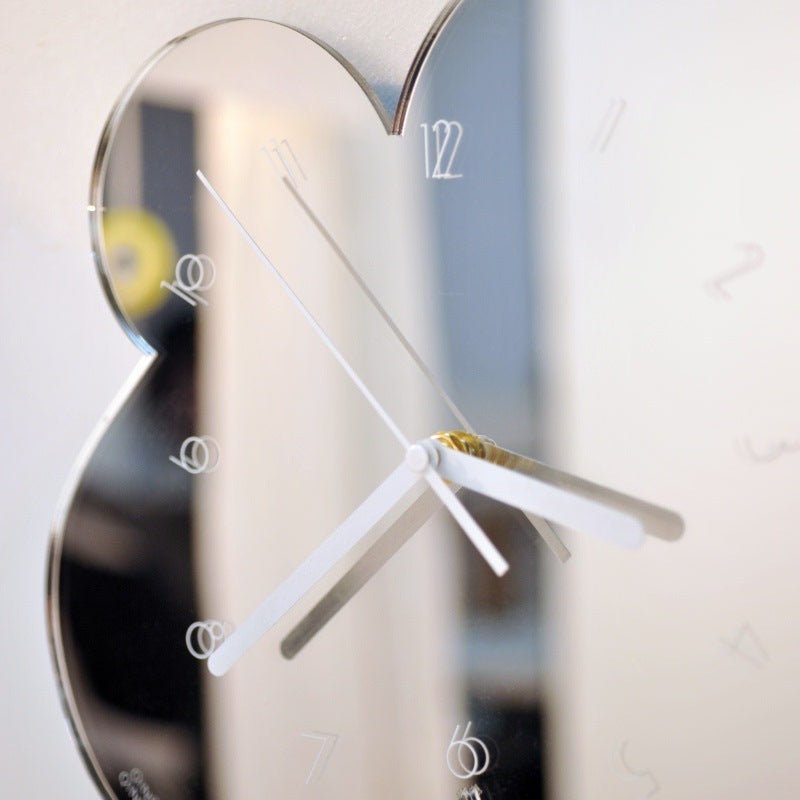 Irregular Flower Acrylic Mirror Clock Collection -- Delicors
