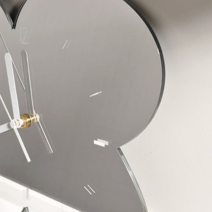 Irregular Flower Acrylic Mirror Clock Collection -- Delicors