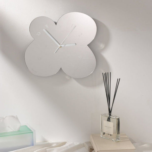 Irregular Flower Acrylic Mirror Clock Collection -- Delicors