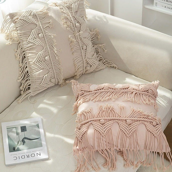 Macramé Weave Cushion Collection -Cushion- Delicors