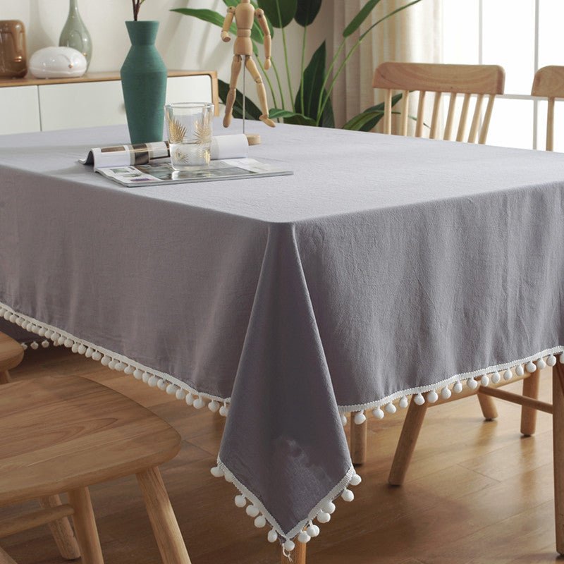 Moore Tassel Tablecloth -Table Cloth- Delicors