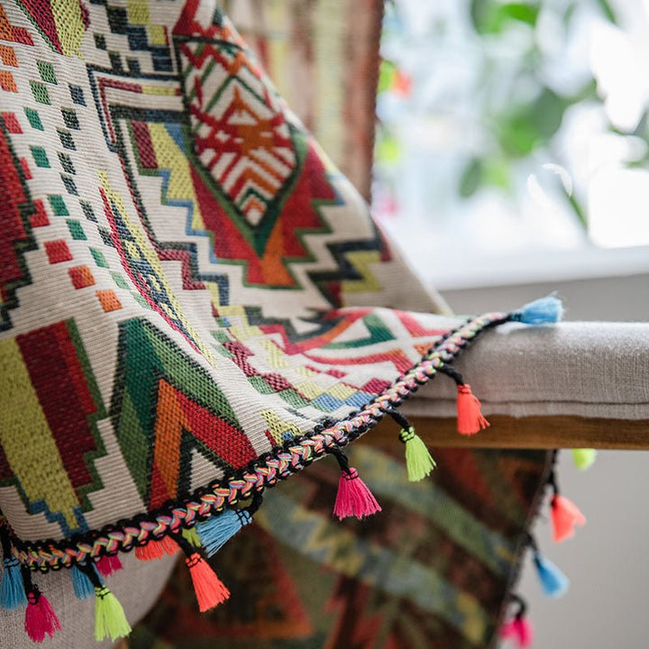 Panzance Geometric Curtain -Curtain- Delicors