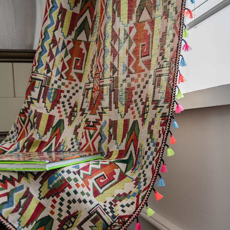 Panzance Geometric Curtain -Curtain- Delicors