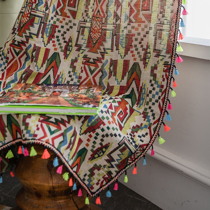 Panzance Geometric Curtain -Curtain- Delicors