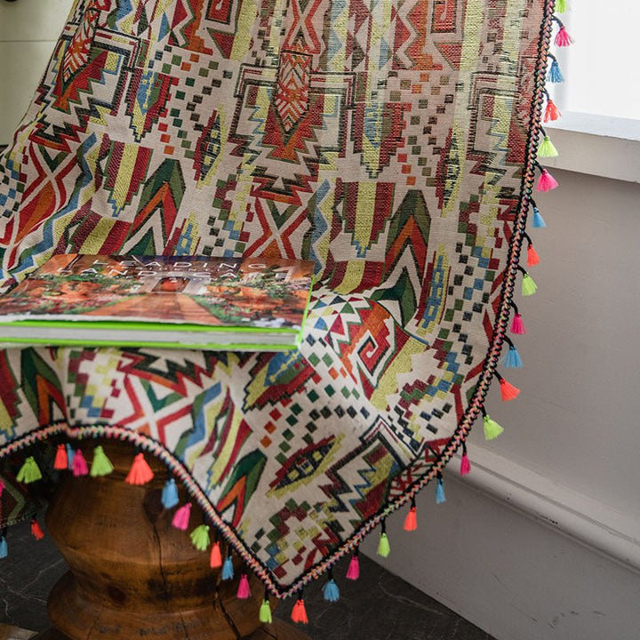 Panzance Geometric Curtain -Curtain- Delicors