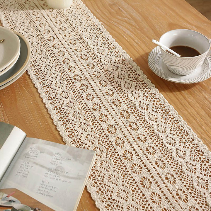 Penelope Lace Table Runner -Table Runner- Delicors