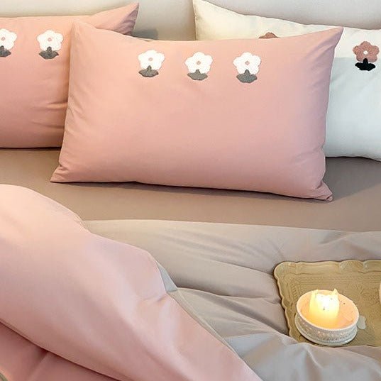 Pink Posey Bedding Set -Bedding- Delicors