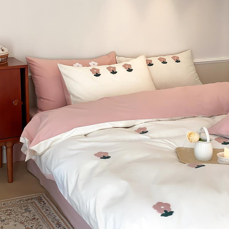 Pink Posey Bedding Set -Bedding- Delicors