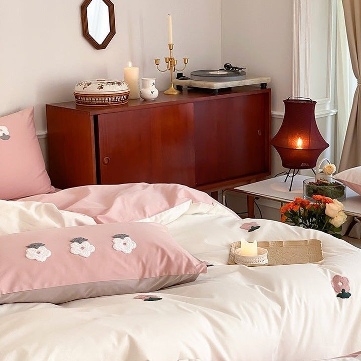 Pink Posey Bedding Set -Bedding- Delicors