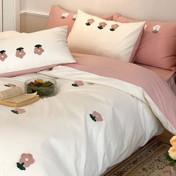 Pink Posey Bedding Set -Bedding- Delicors