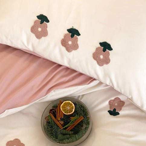 Pink Posey Bedding Set -Bedding- Delicors