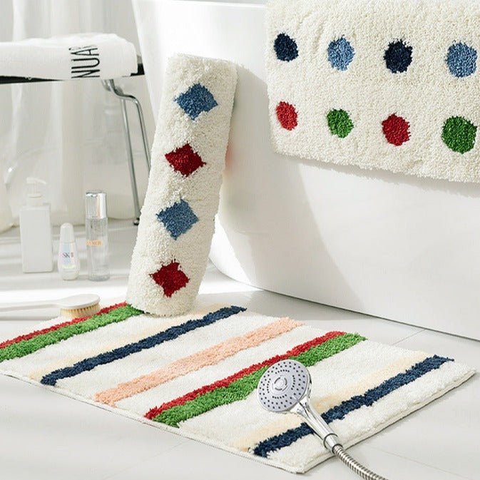 Pop Of Colour Bath Mat -Bath Mats & Rugs- Delicors