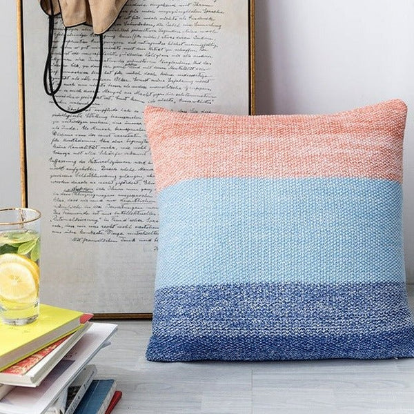 Portraits of Nature Stocknette Knit Cushion and Blanket Collection -Cushion- Delicors