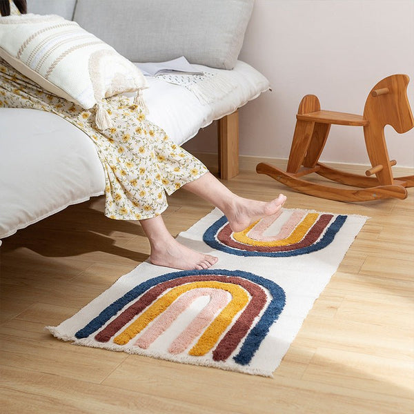 Rainbow Tufted Rug -Bath Mats & Rugs- Delicors