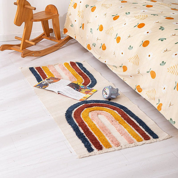 Rainbow Tufted Rug -Bath Mats & Rugs- Delicors
